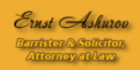 Ernst Ashurov Barrister & Solicitor, Attorney at Law